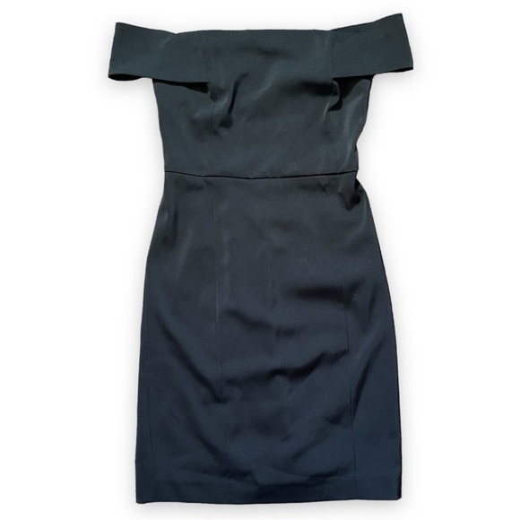 NWT Rebecca Minkoff Diana Black Off the Shoulder Mini Dress sz 0 - Picture 2 of 15